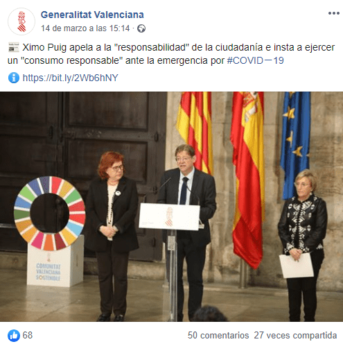 Captura Facebook Gob Valenciano Ximo Puig 2
