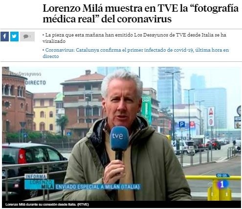 Lorenzo Mila sobre el coronavirus