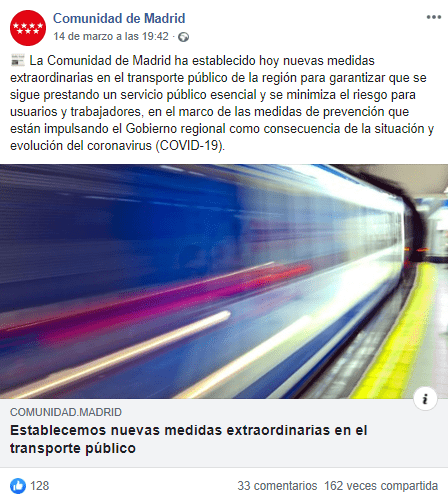Publicacion facebook gob madrileno 3