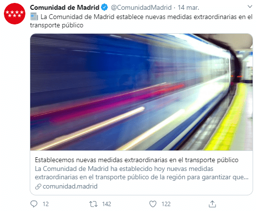 Publicacion twitter gob madrileno 5