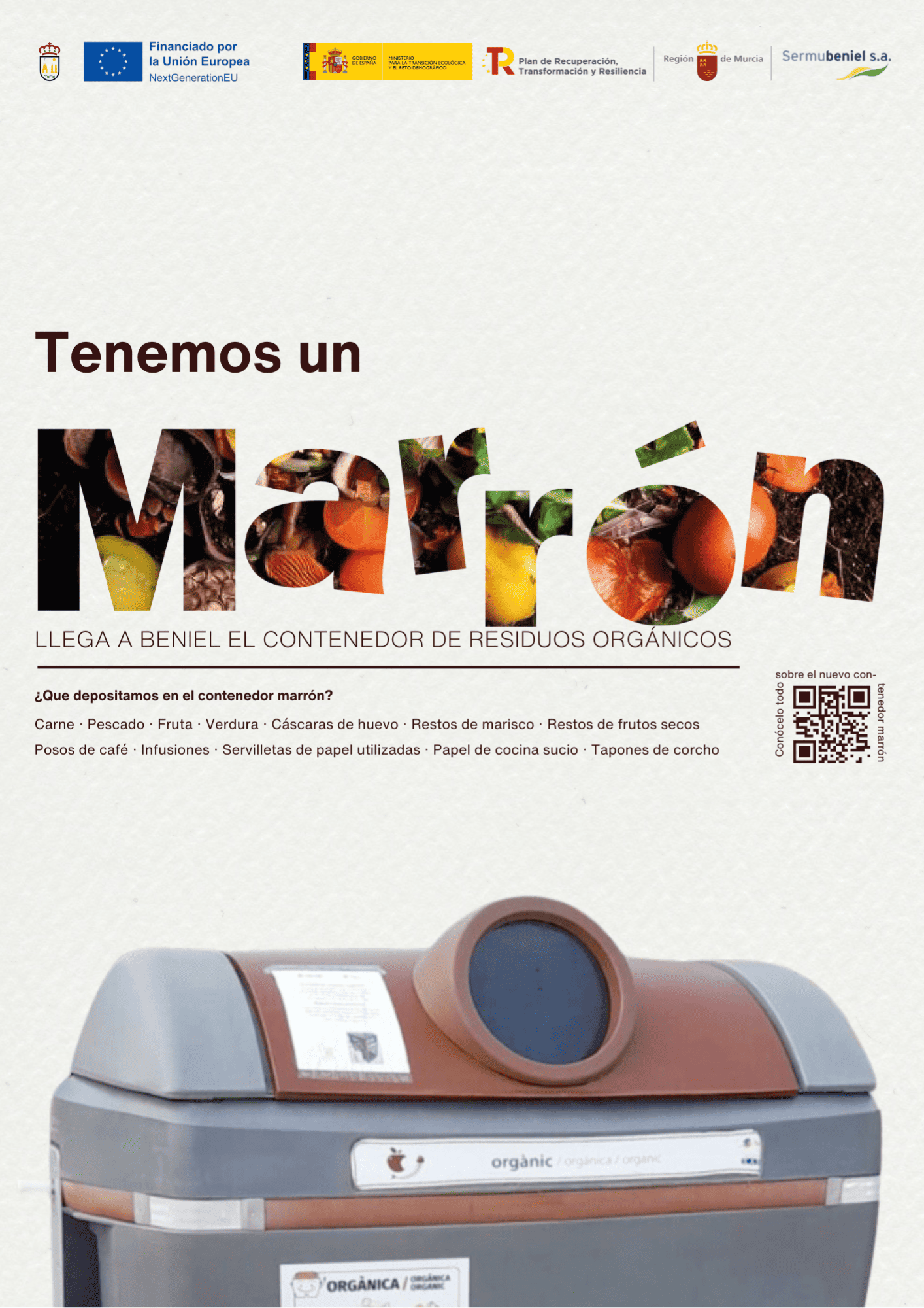Aplicacion de la campana Tenemos un Marron en soportes graficos